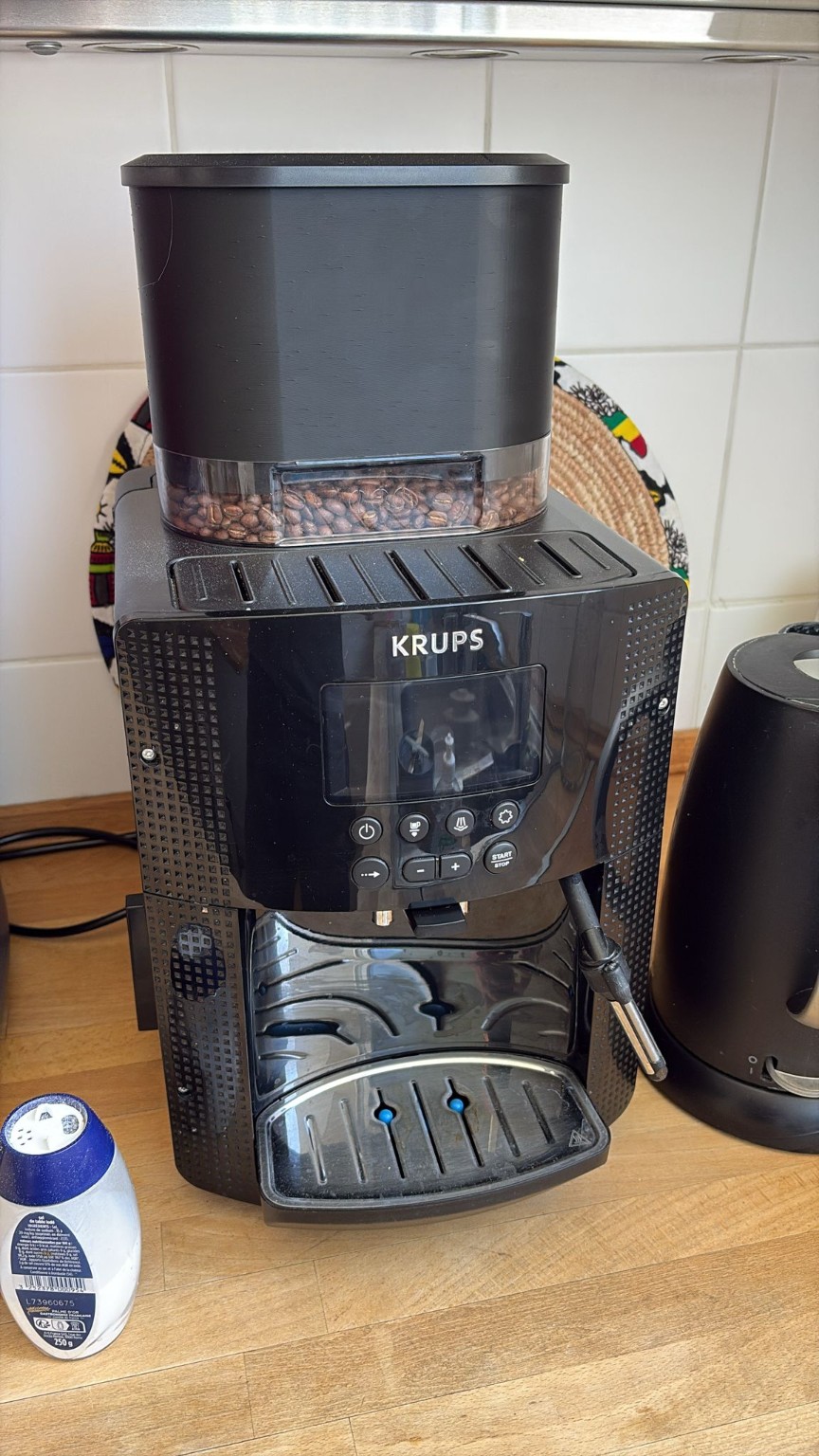 Rehausseur de compartiment à grains pour machine à café Krups